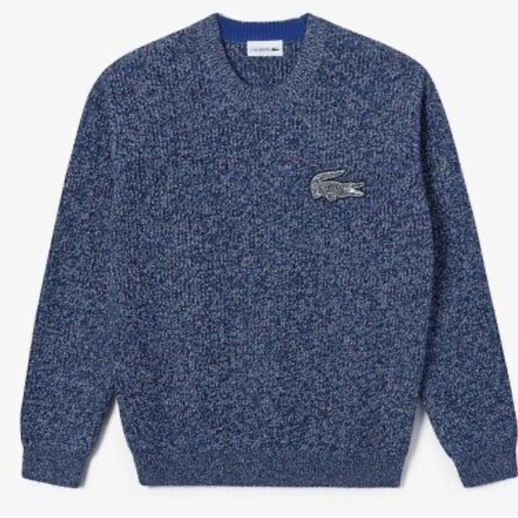 LAST ONE ‼️LACOSTE CREW NECK WOOL KNITWEAR SWEATER [AH2079 - Picture 2 of 2